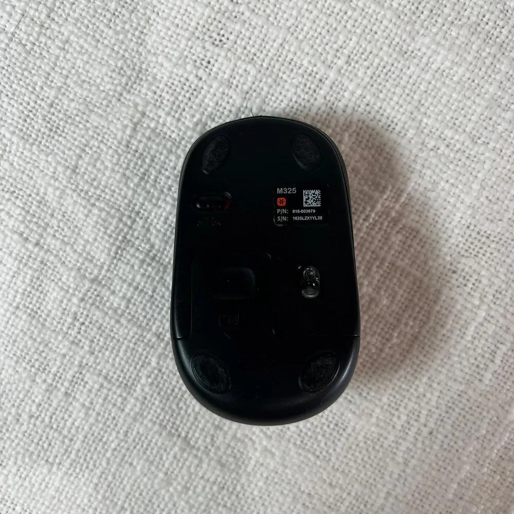 Logitech M325 Wireless Mouse USB Battery Black Tech‎ Portable